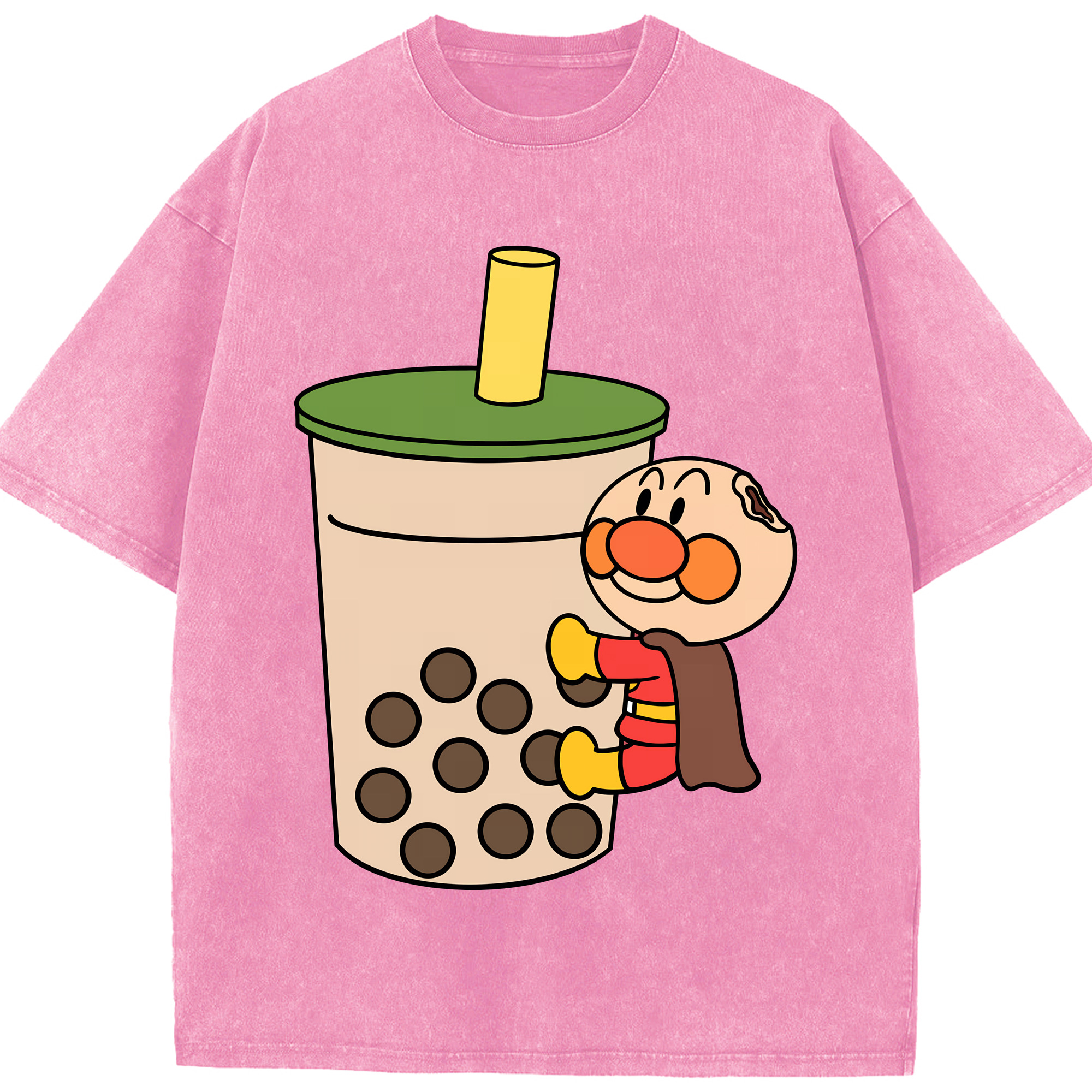 （画像用） アンパンマン Anpanman 綿100% ヴィンテージ風 半袖Tシャツ（フロントプリント）